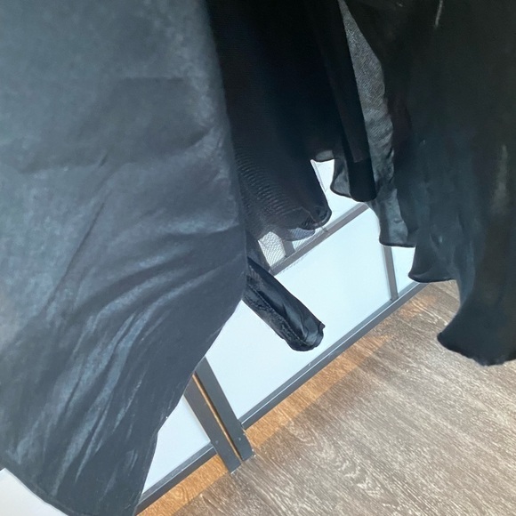 VTG J.S COLLECTIONS Maxi black Skirt Y2K Size 4.Whimsigoth Grunge.Made in Canada - Picture 5 of 11